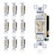 Faith 3 Way Toggle Switch Ivory Standard Wall Electrical Switch, 15A, Grounding Screw, 120V/277V, 10PK SSK3B-IV-10 - alternate 3